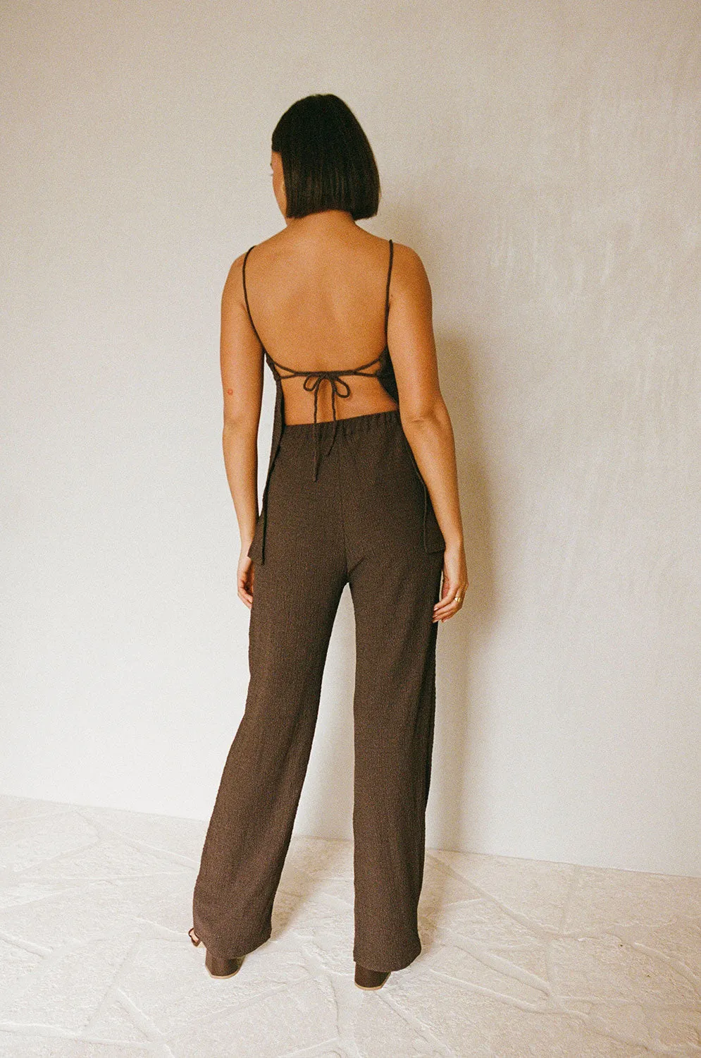 Ashton Jumpsuit - Chocolate