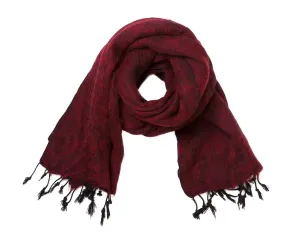 Beautiful Burgundy Shawl, Hypoallergenic and Vegan, Perfect for Winter