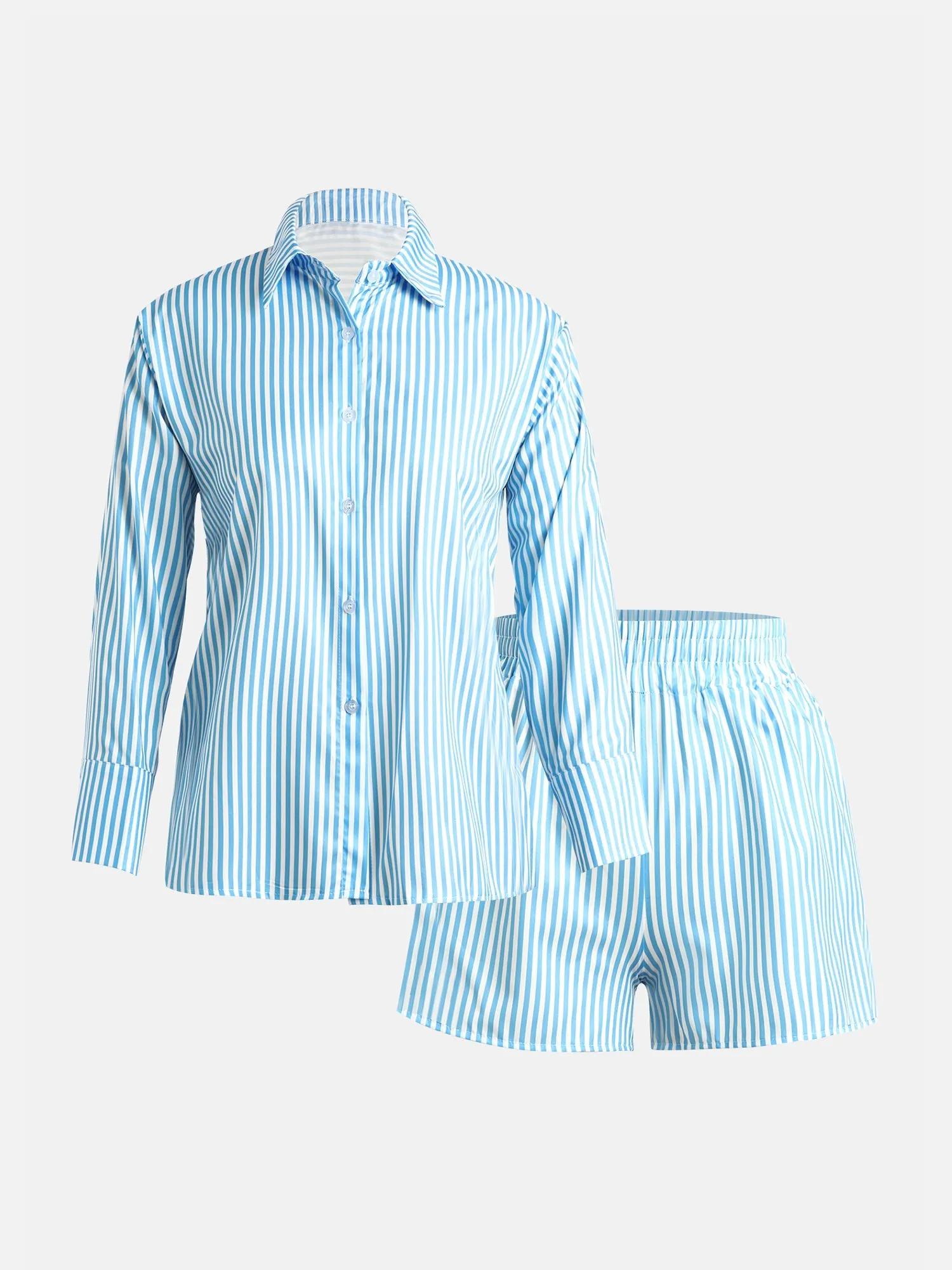 Blue Striped Comfort Set