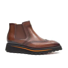 Brogue Thick-Soled Chelsea Boot 2891