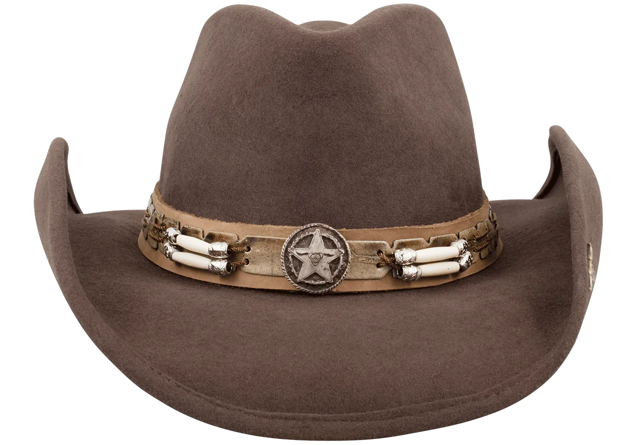 Bullhide Skynard Felt Cowboy Hat - Chocolate