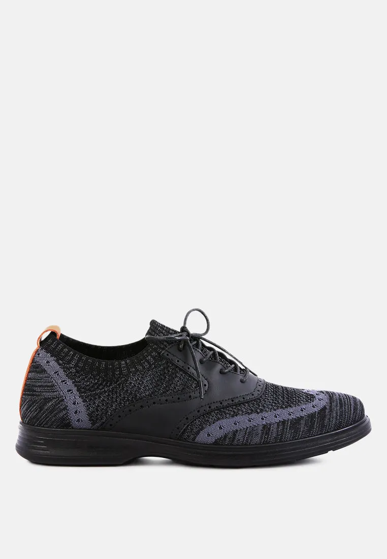 Casual Knitted Brogue Sneakers