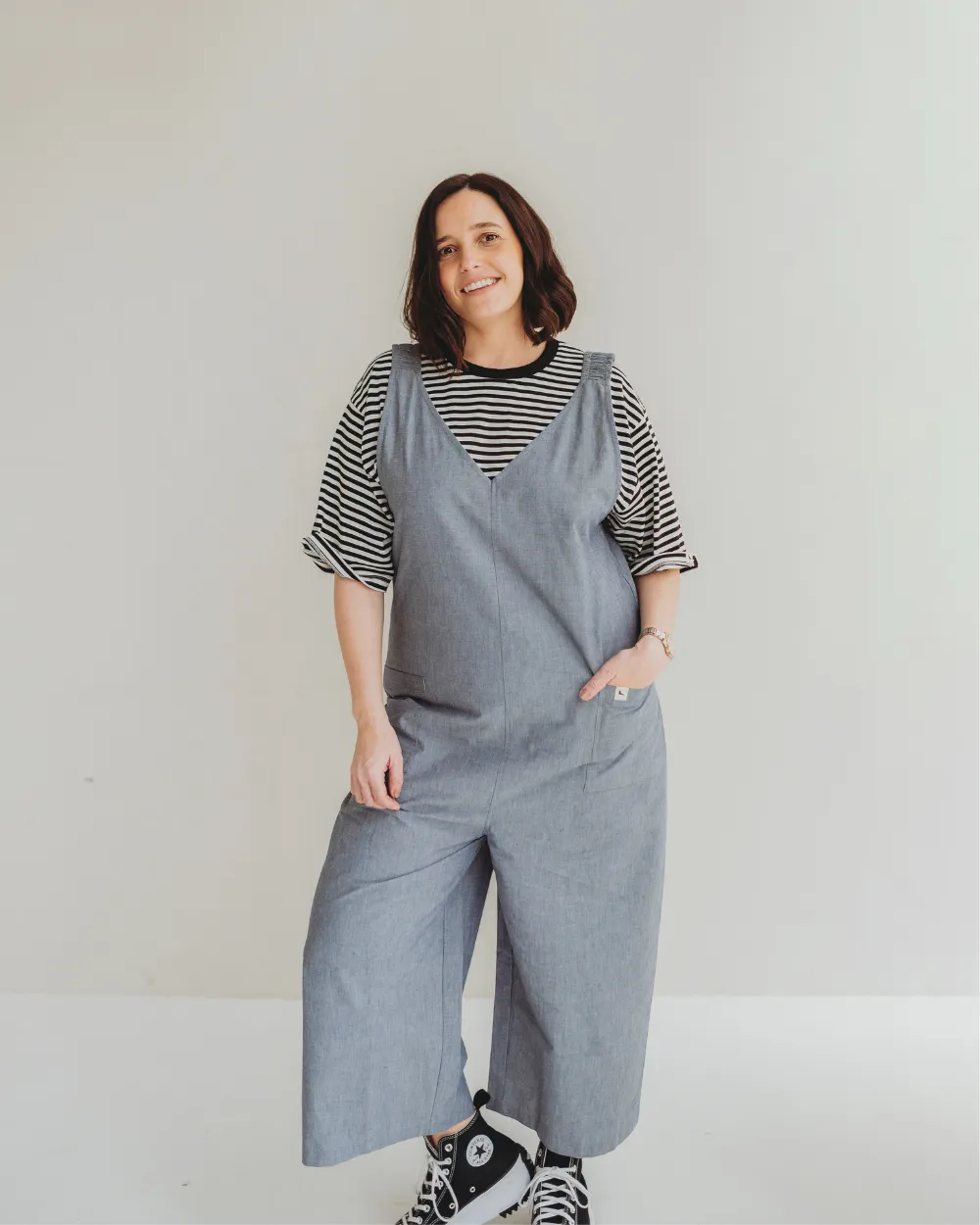 Grace Chambray Dungarees