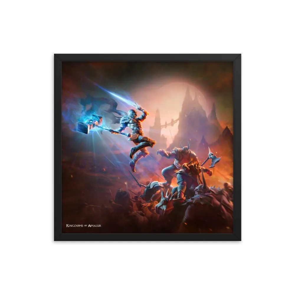 Kingdoms of Amalur Jumping Warrior Poster