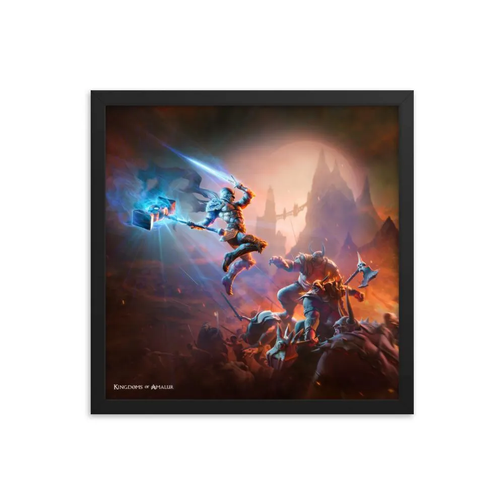 Kingdoms of Amalur Jumping Warrior Poster