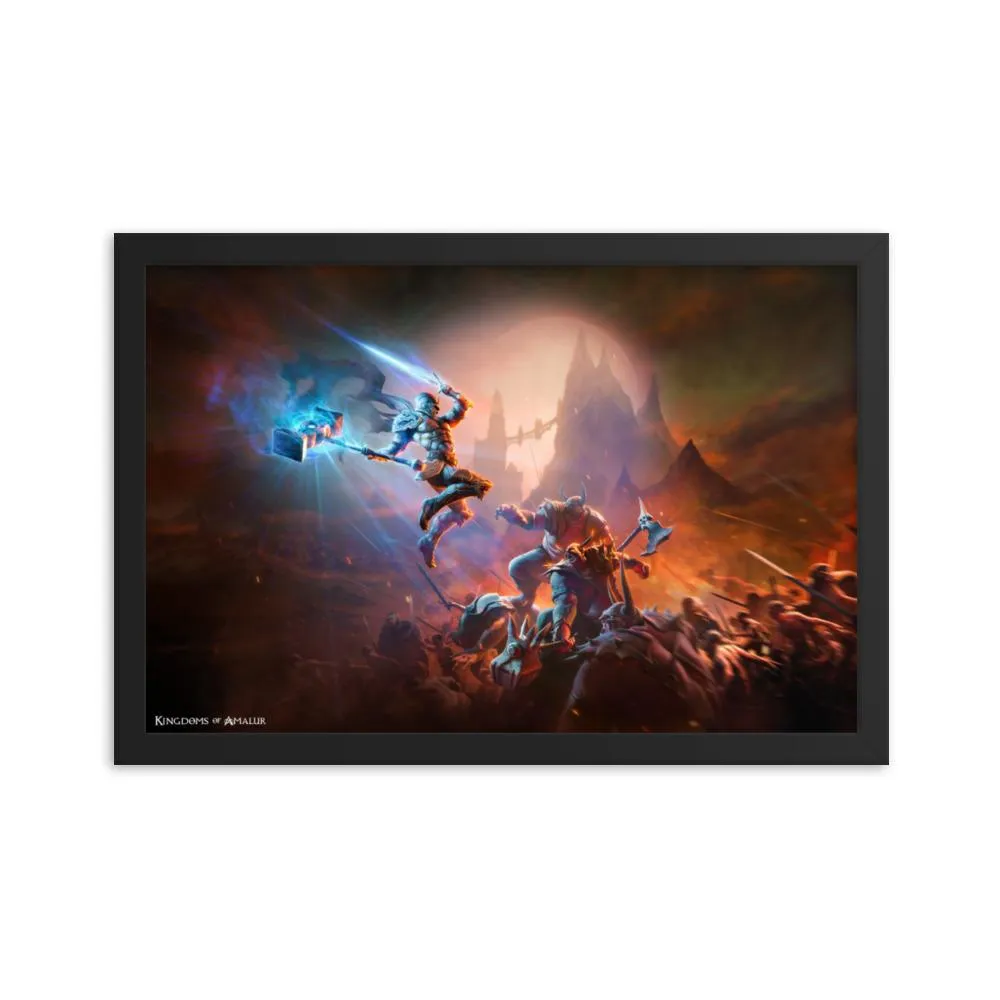 Kingdoms of Amalur Jumping Warrior Poster