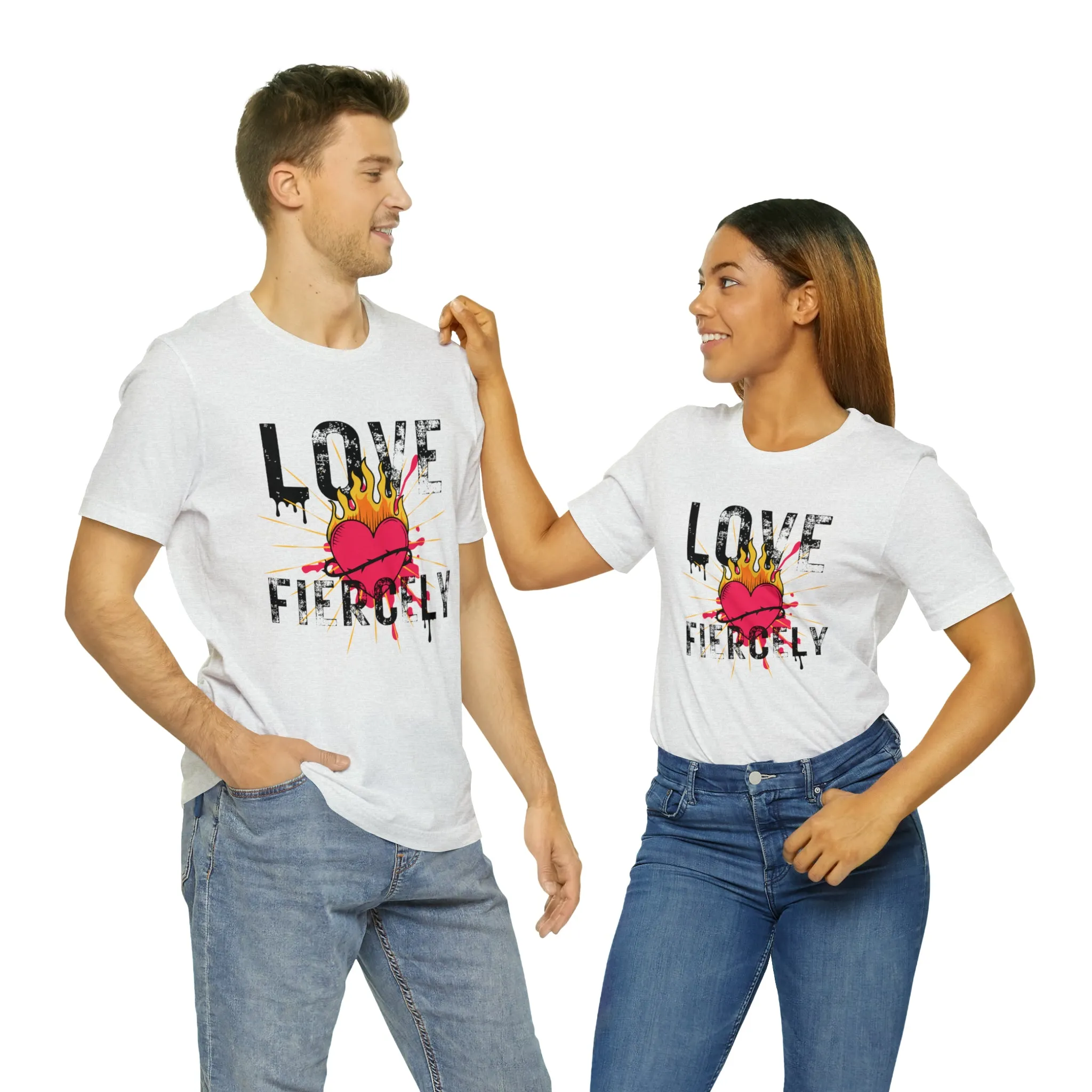 Love Fiercely Unisex Jersey Short Sleeve Tee