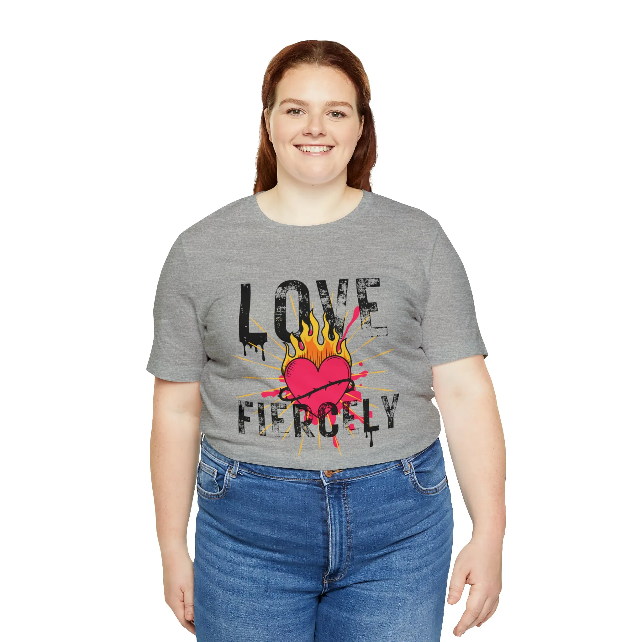 Love Fiercely Unisex Jersey Short Sleeve Tee