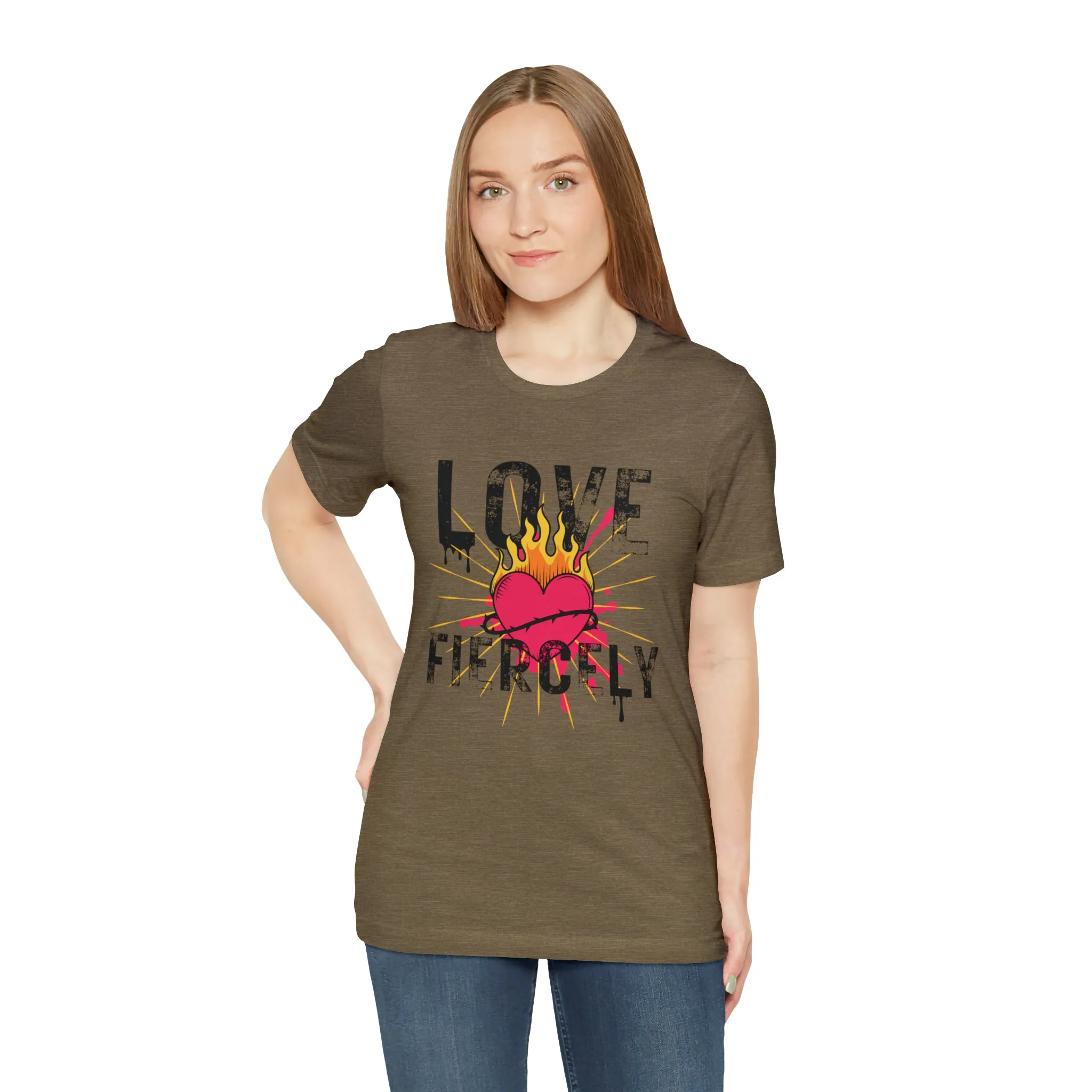 Love Fiercely Unisex Jersey Short Sleeve Tee