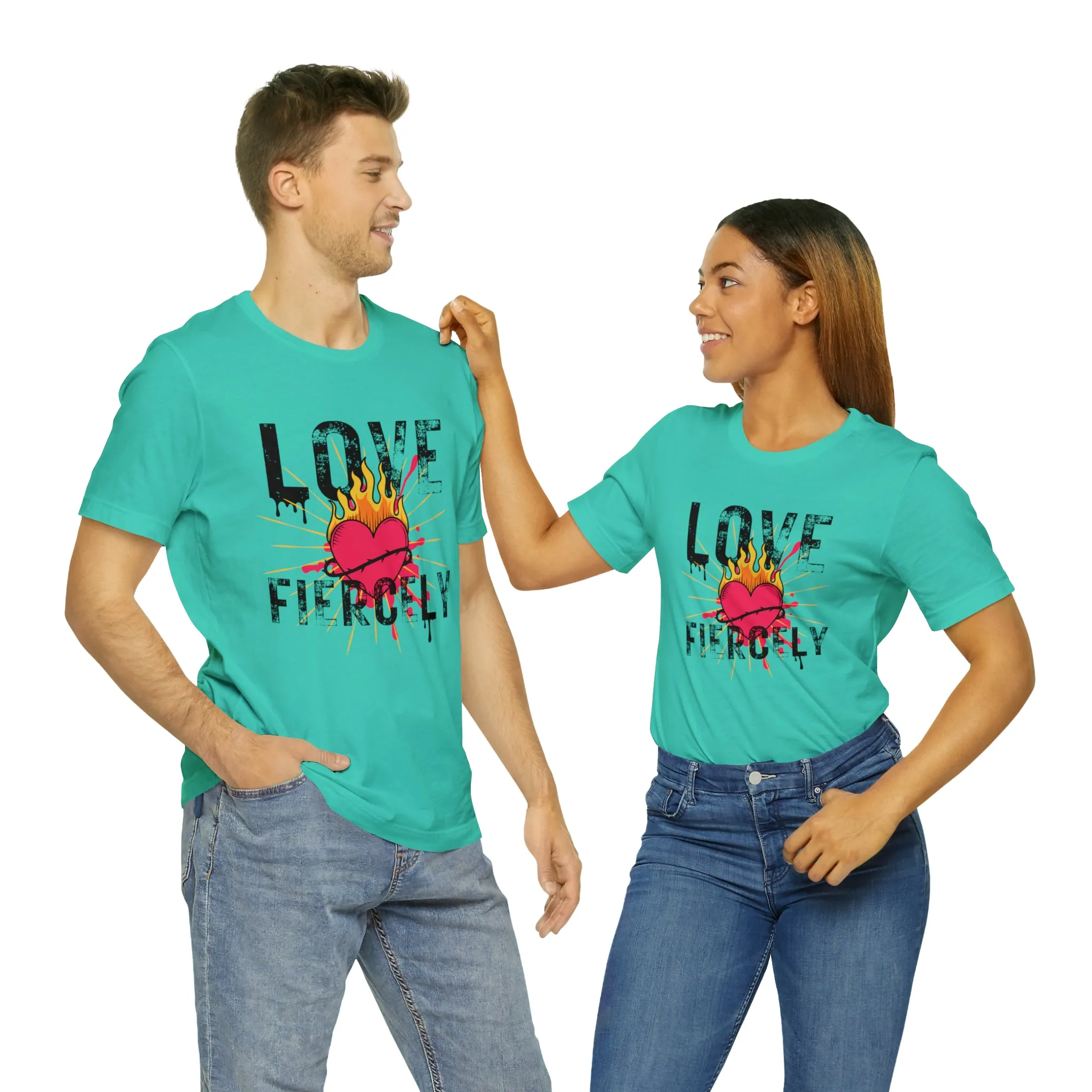 Love Fiercely Unisex Jersey Short Sleeve Tee