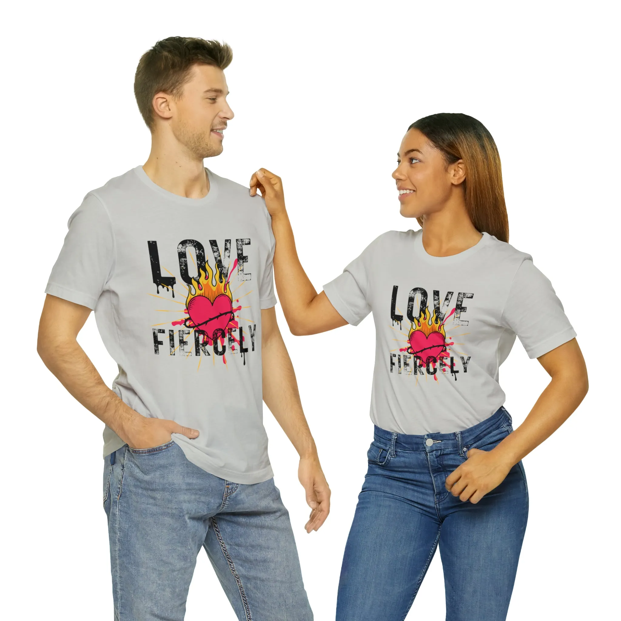 Love Fiercely Unisex Jersey Short Sleeve Tee