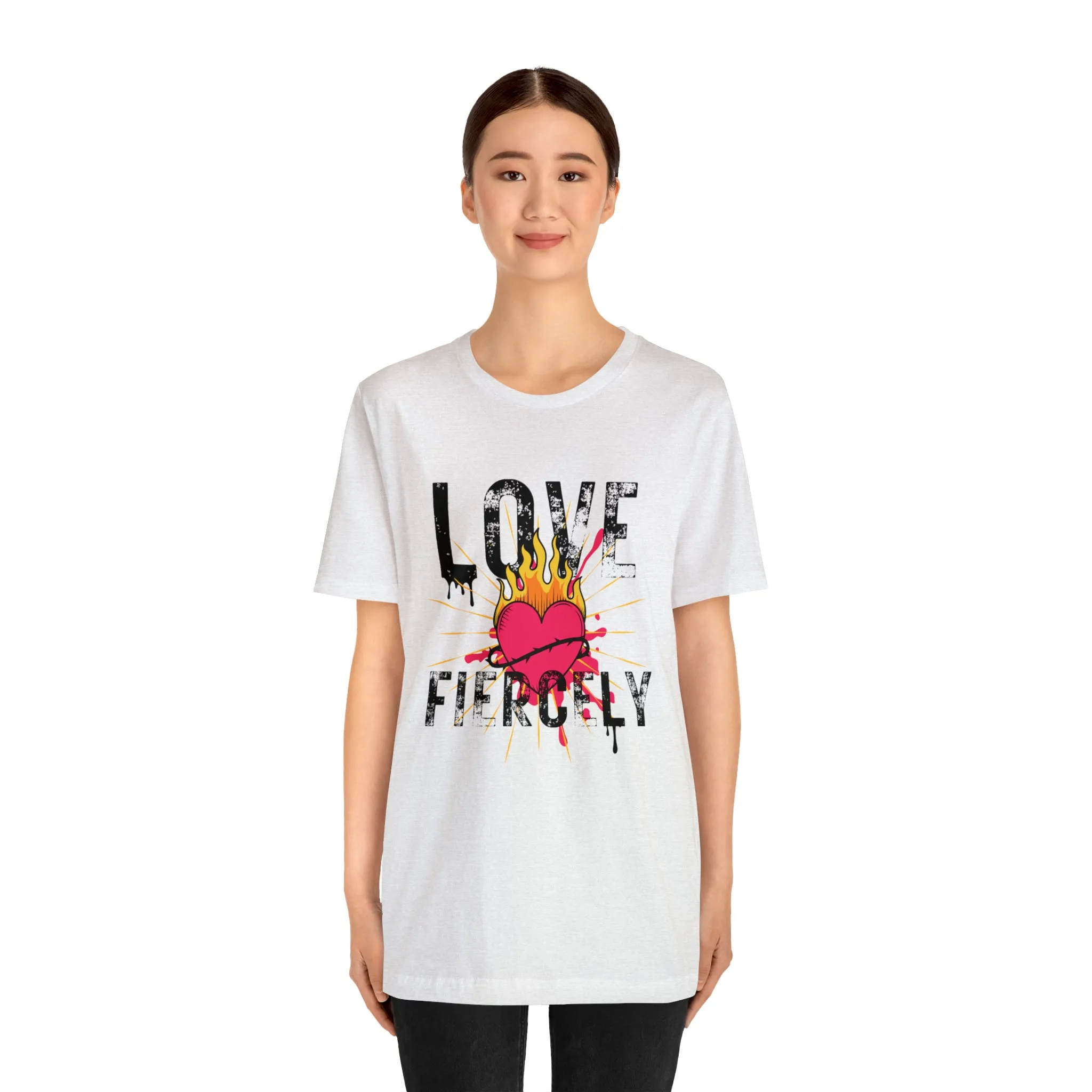 Love Fiercely Unisex Jersey Short Sleeve Tee