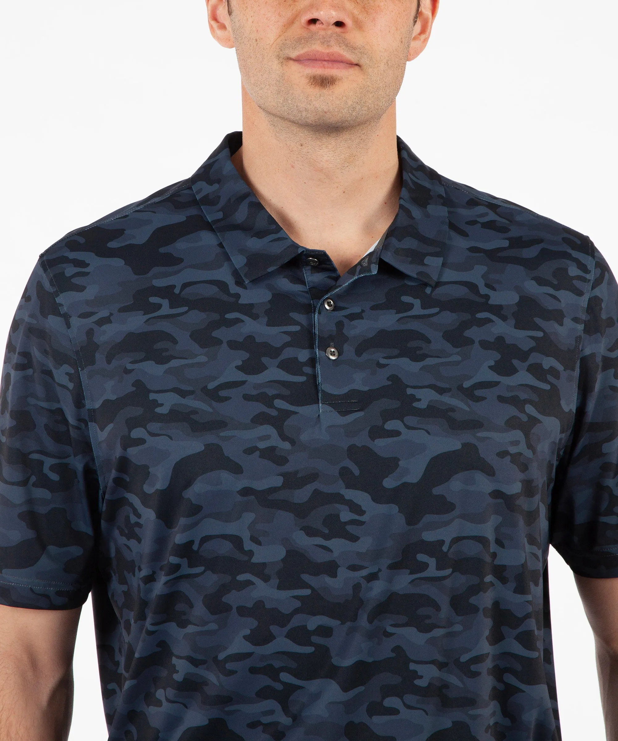 Men's Martin Camo Print Short Sleeve Polo Shirt