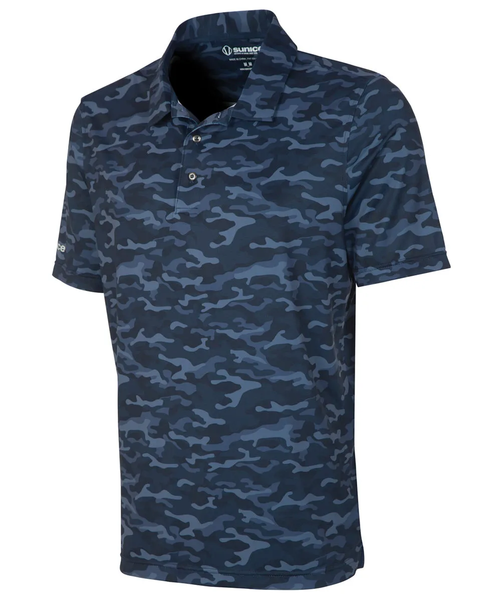 Men's Martin Camo Print Short Sleeve Polo Shirt