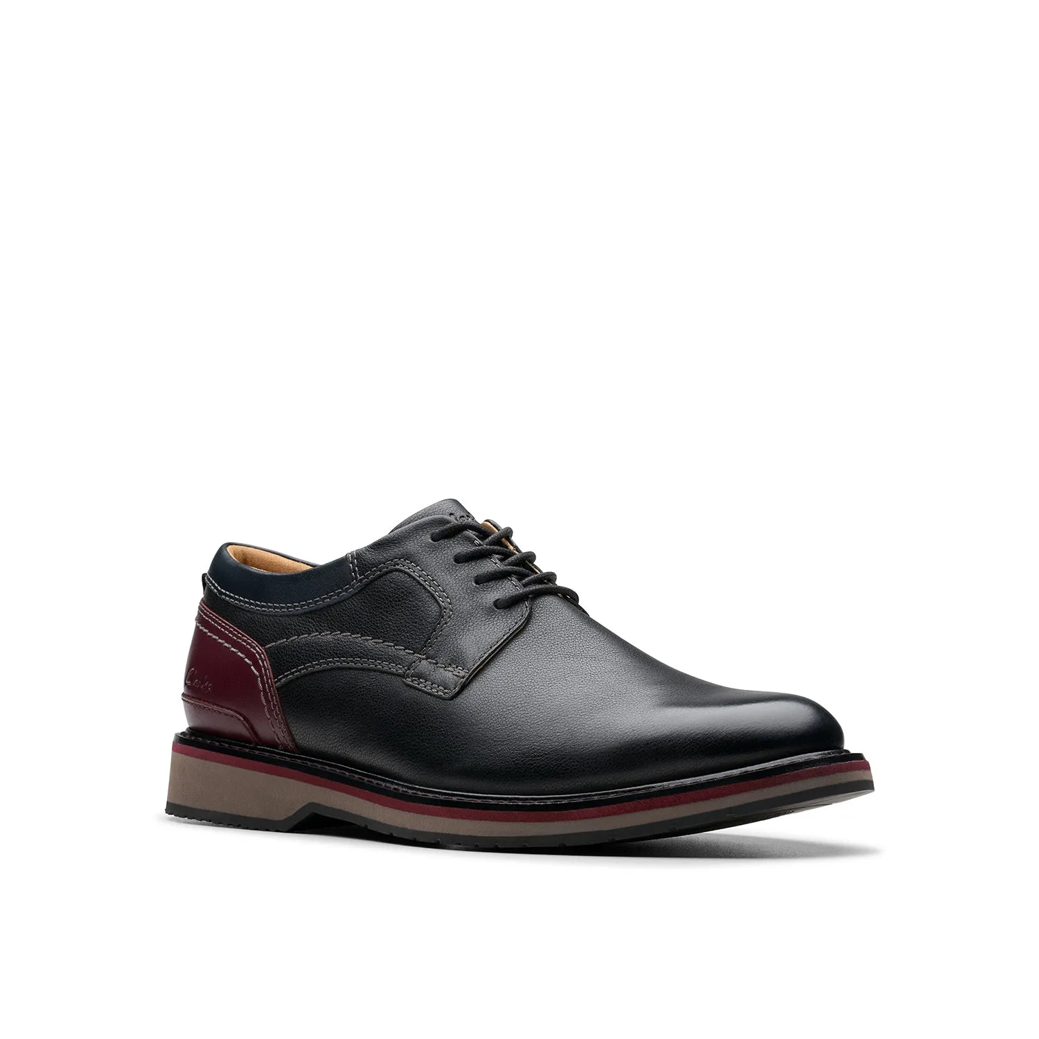 Mens - Monahan Plain Black Leather