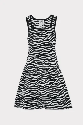 Milly Minis Abstract Zebra Fit And Flare  Dress