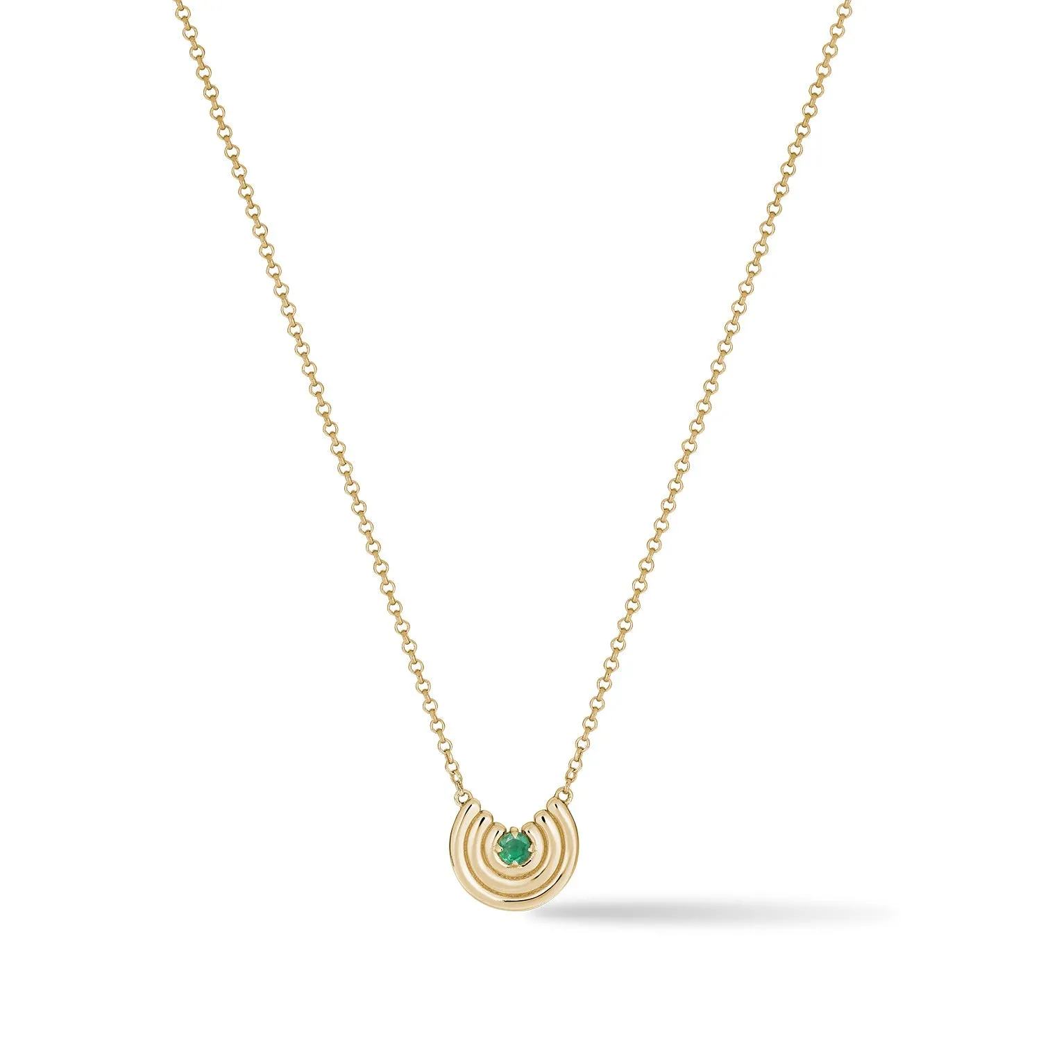 Petite Revival Necklace Emerald