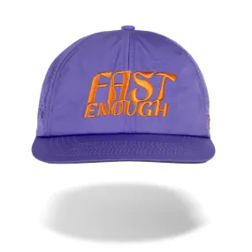 rnnr Crew Hat- Fast Enough (Purple/Orange)