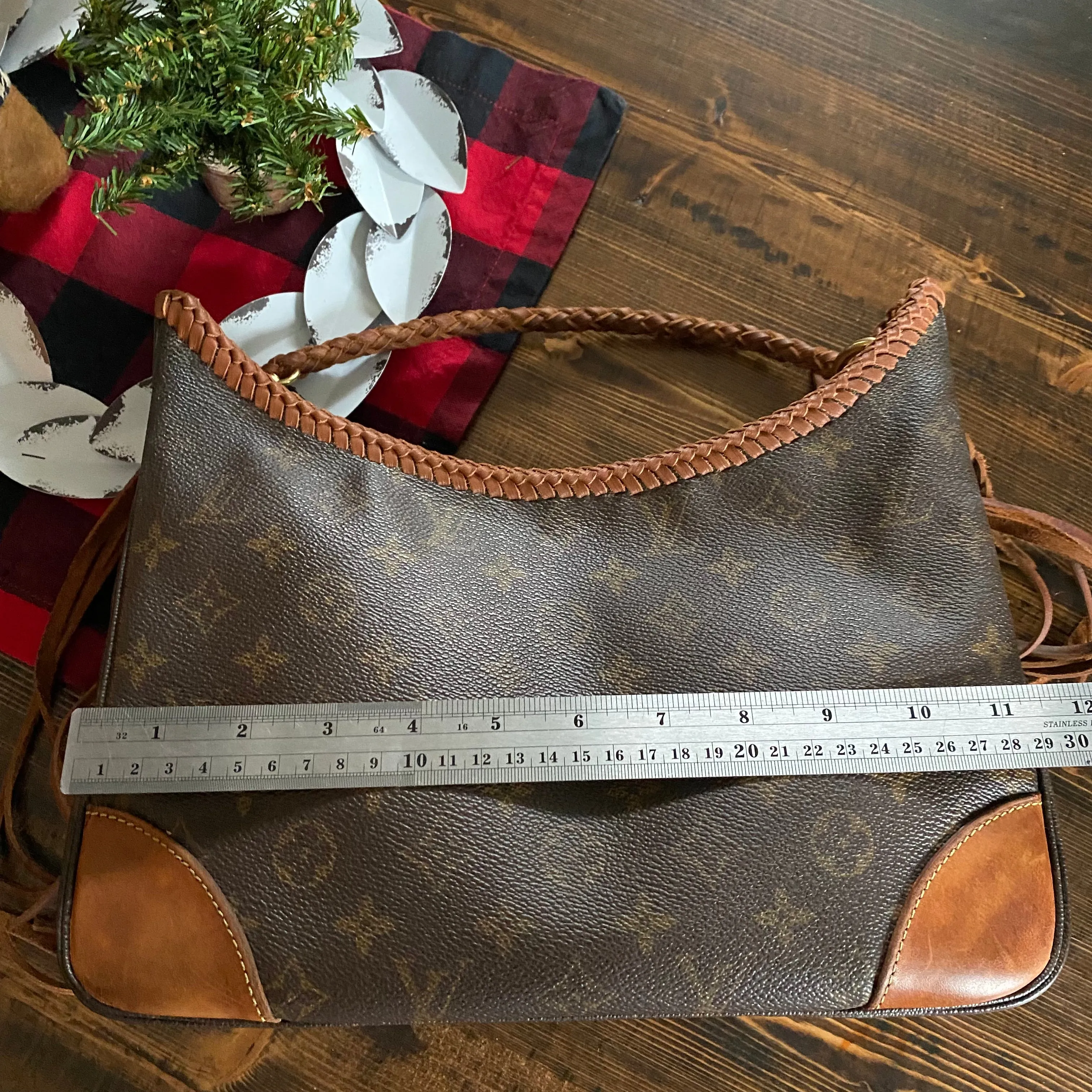 The Harrier Crossbody Bag in Tan Monogram