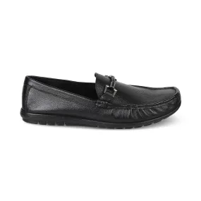 The Uffizi Black Men's Leather Loafers Tresmode