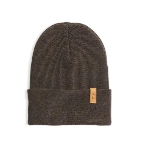 Wool Beanie - Brown