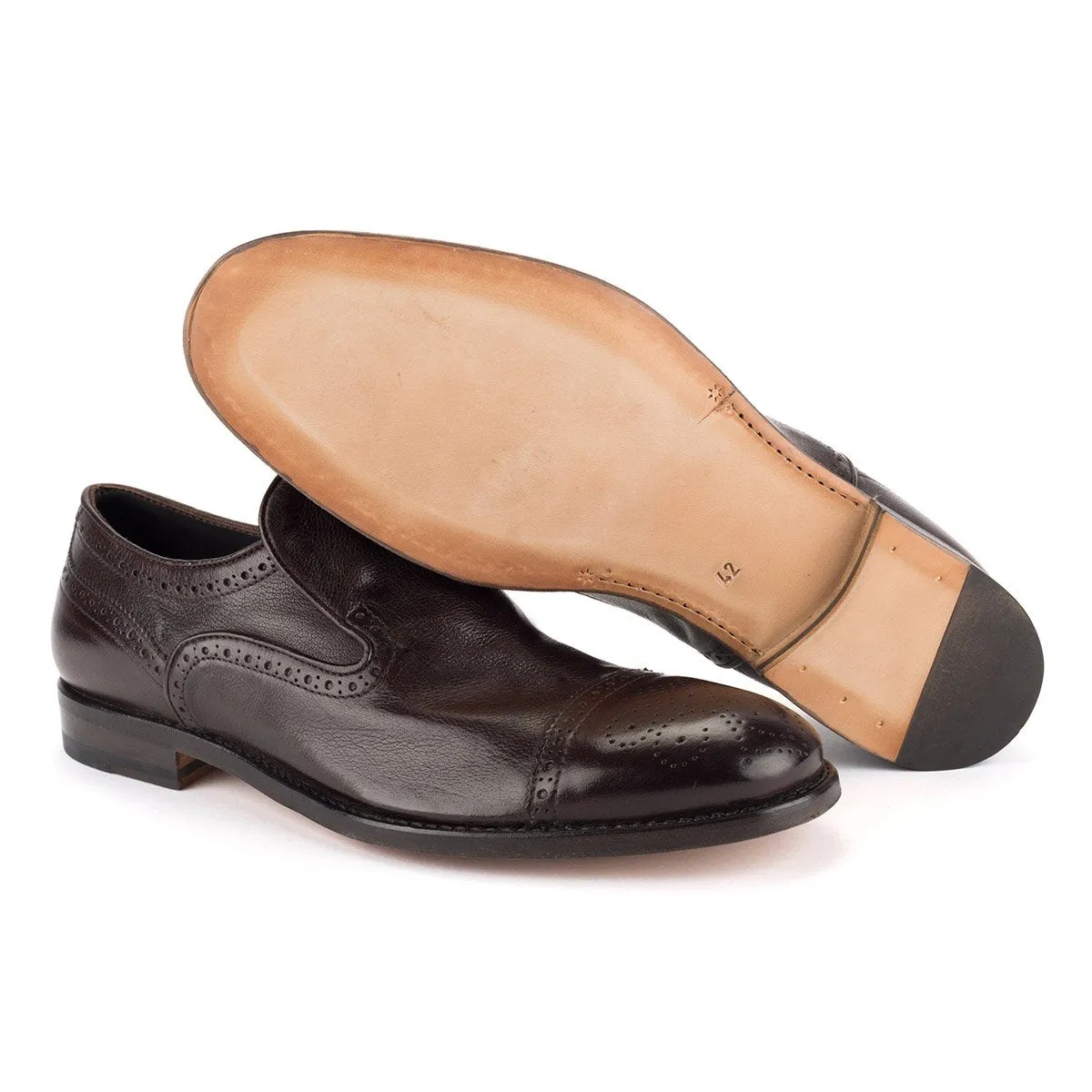 ZEN 328<br>  Dark brown slip-on