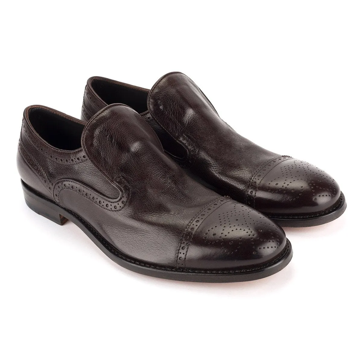 ZEN 328<br>  Dark brown slip-on