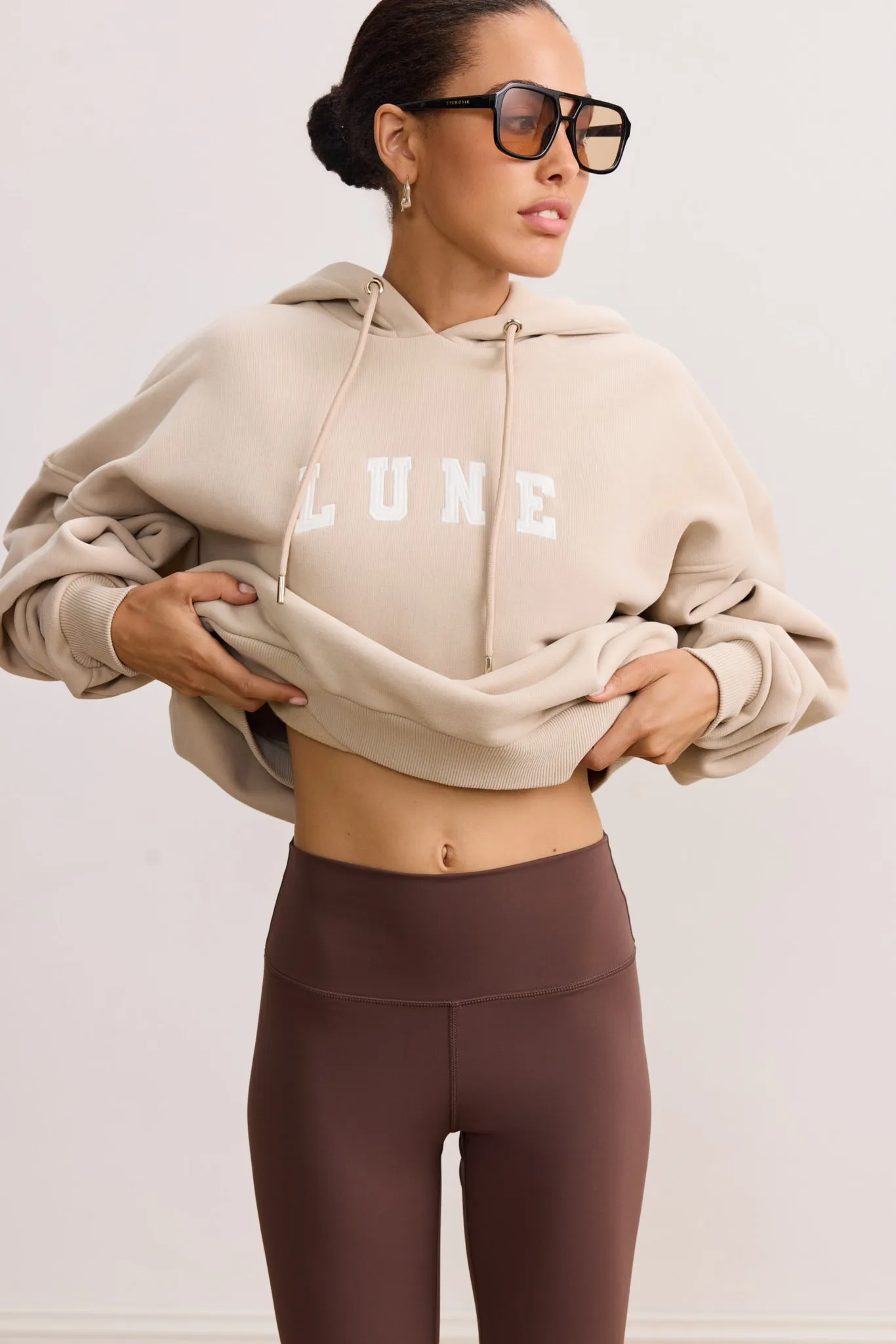 ZOE logo hoodie - Beige